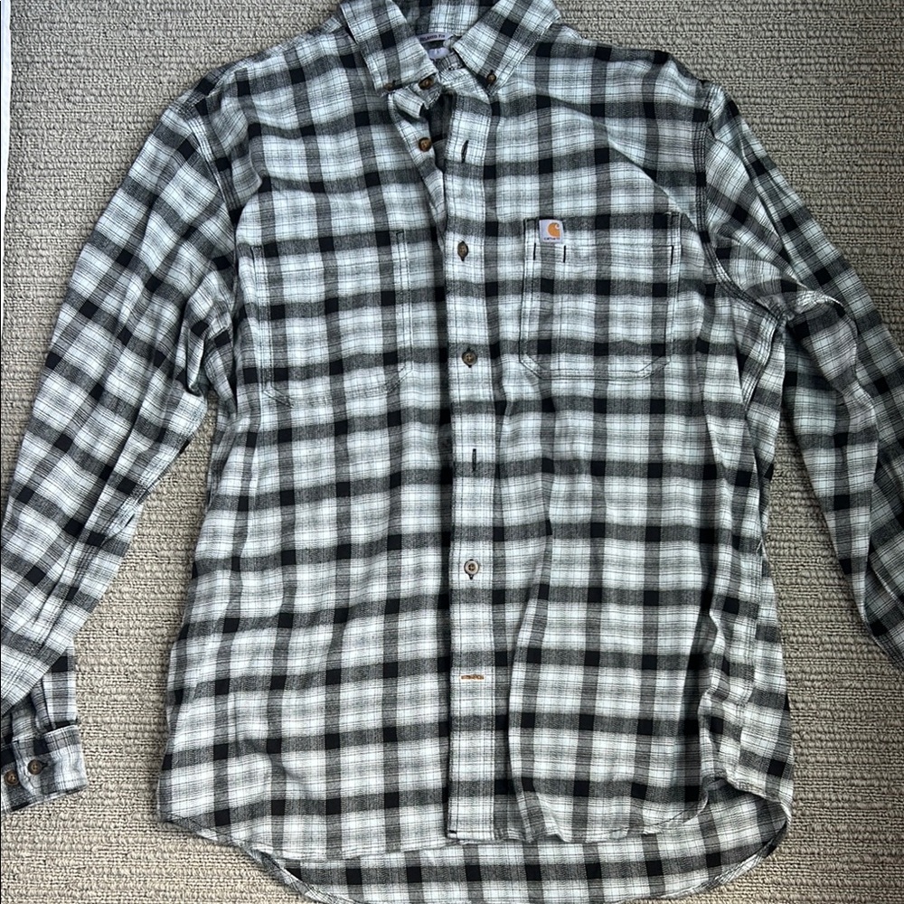 Carhartt Men's Black Plaid Shirt